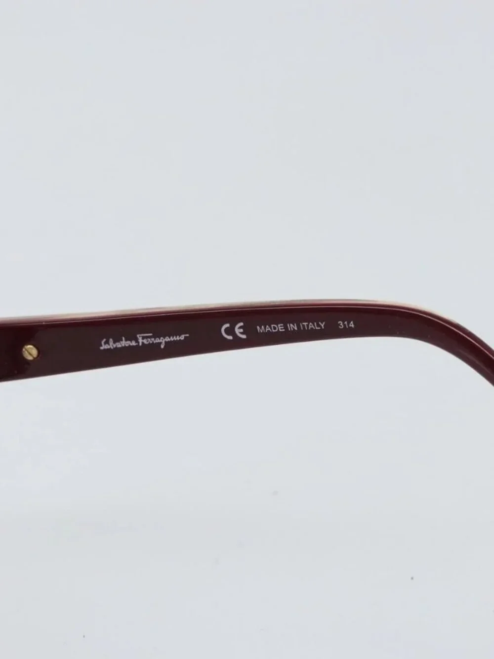 Salvatore Ferragamo Sunglasses plastic Red Auth bs32845